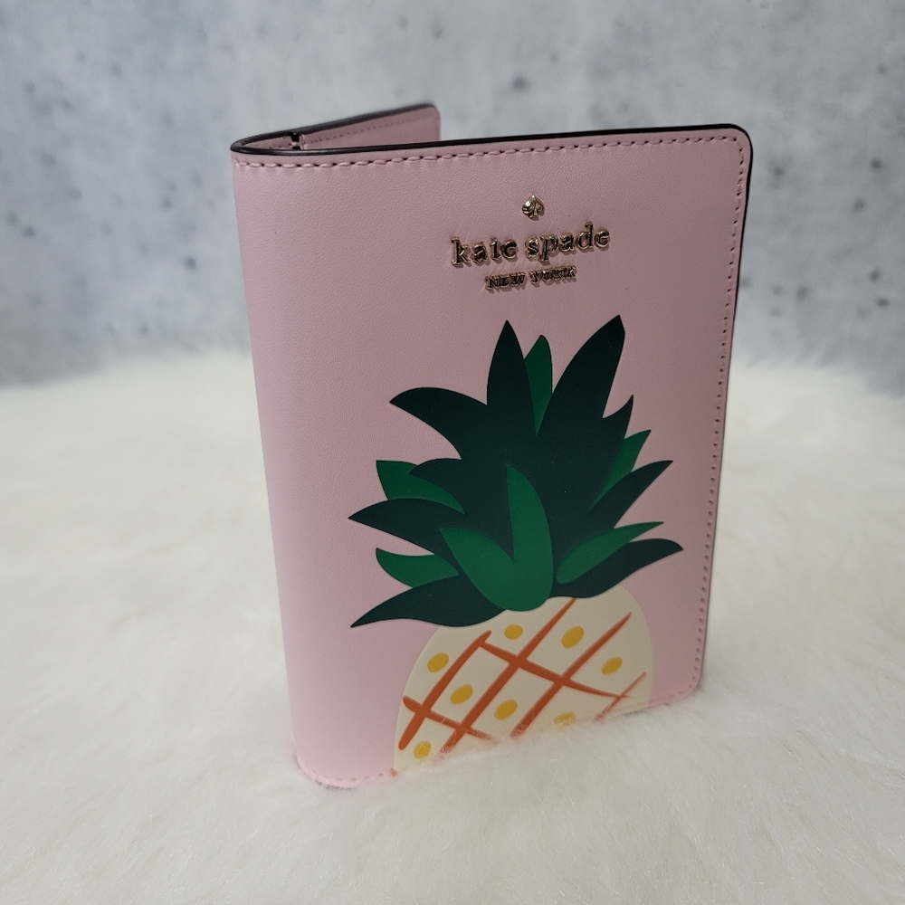 New Kate Spade pineapple passport holder Travel Passport 